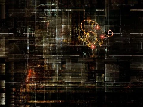 Technological Grunge Texture. Illustrazione stock