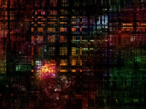 Technological Grunge Texture. Stock Illustration