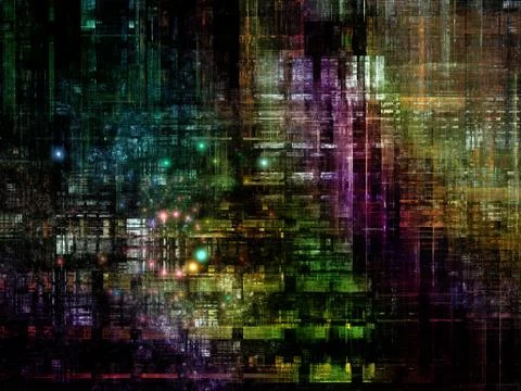 Technological Grunge Texture. Stock Illustration