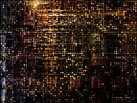 Technological Grunge Texture. Stock Illustration