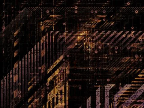 Technological Grunge Texture. Stock Illustration