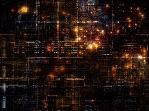 Technological Grunge Texture. 스톡 일러스트