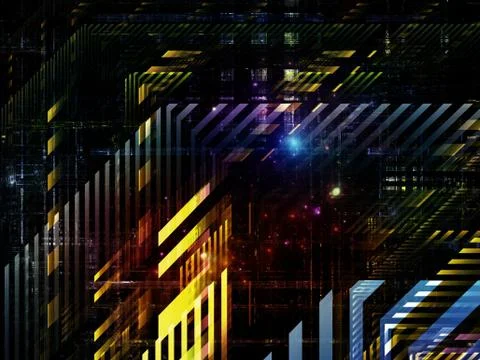 Technological Grunge Texture. Stock Illustration