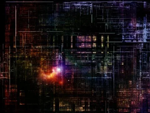 Technological Grunge Texture. Stock Illustration