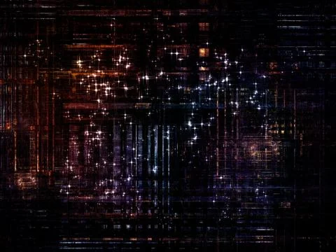Technological Grunge Texture. Illustrazione stock