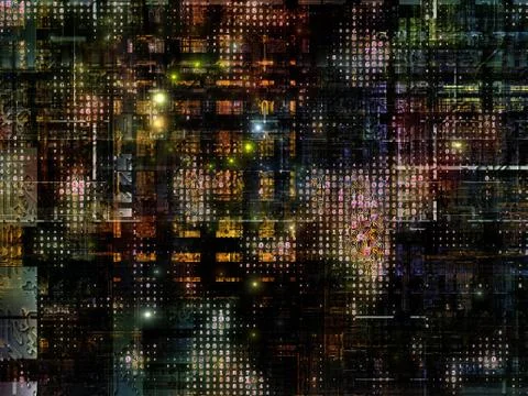 Technological Grunge Texture. Illustrazione stock