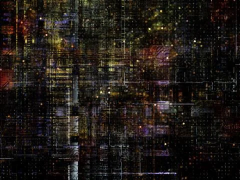 Technological Grunge Texture. Illustrazione stock