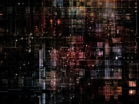 Technological Grunge Texture. Stock Illustration