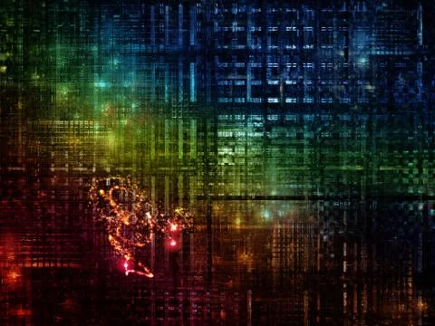 Technological Grunge Texture. Stock Illustration