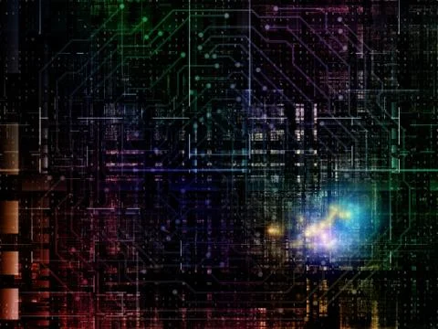 Technological Grunge Texture. Stock Illustration