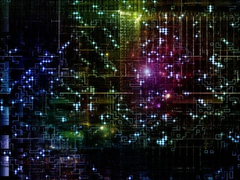 Technological Grunge Texture. Stock Illustration