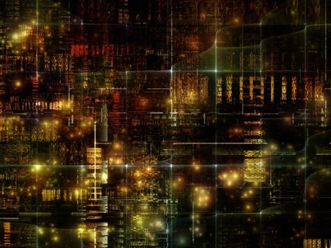 Technological Grunge Texture. Stock Illustration