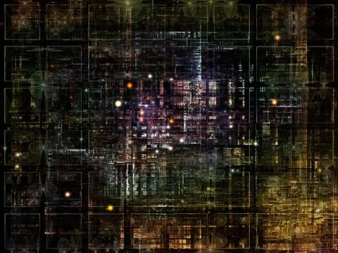 Technological Grunge Texture. Stock Illustration
