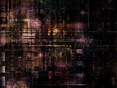 Technological Grunge Texture. Stock Illustration