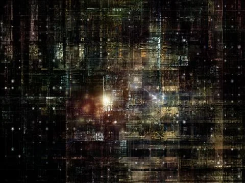 Technological Grunge Texture. Stock Illustration