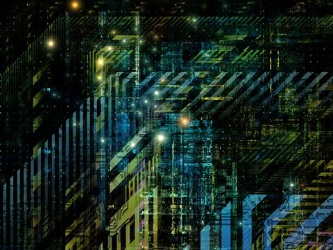 Technological Grunge Texture. Illustrazione stock