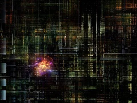 Technological Grunge Texture. 스톡 일러스트