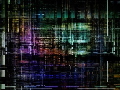 Technological Grunge Texture. Stock Illustration