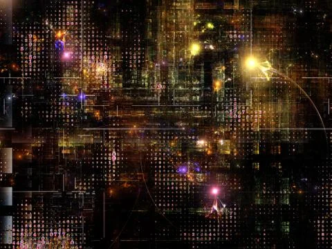 Technological Grunge Texture. 스톡 일러스트