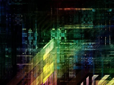Technological Grunge Texture. Stock Illustration