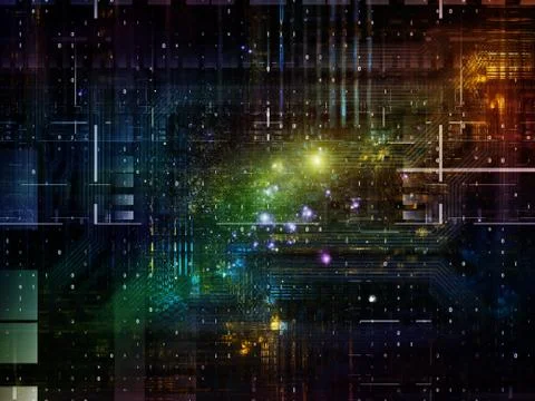 Technological Grunge Texture. Stock Illustration