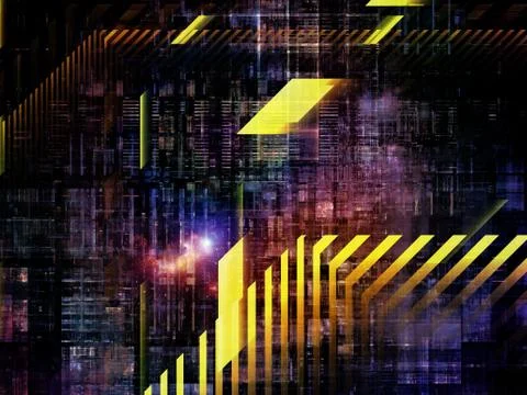 Technological Grunge Texture. Illustrazione stock