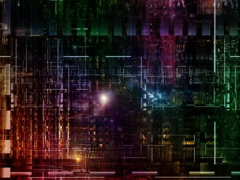 Technological Grunge Texture. Stock Illustration