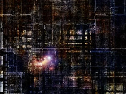 Technological Grunge Texture. Stock-Illustration