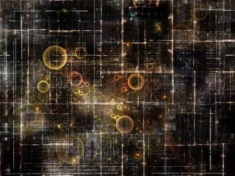 Technological Grunge Texture. Stock Illustration
