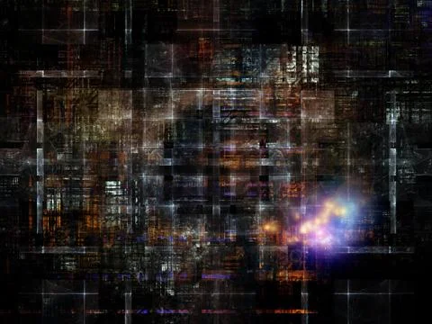 Technological Grunge Texture. Stock Illustration