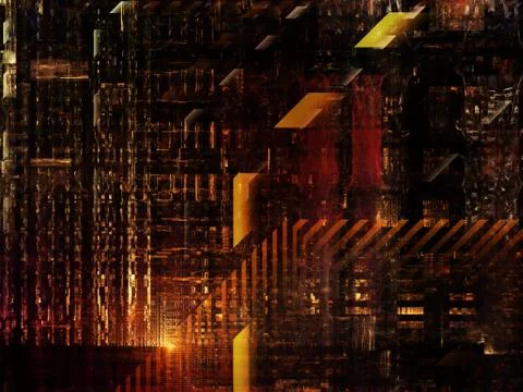 Technological Grunge Texture. Stock Illustration