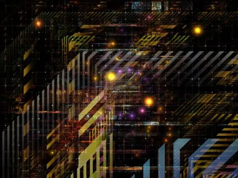 Technological Grunge Texture. Stock Illustration