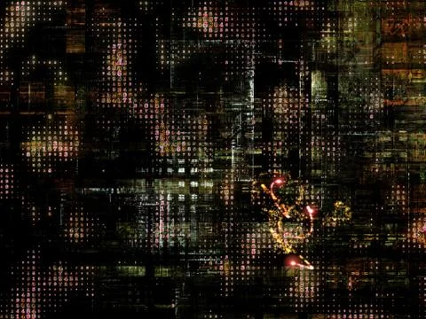 Technological Grunge Texture. Stock Illustration