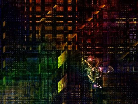 Technological Grunge Texture. 스톡 일러스트