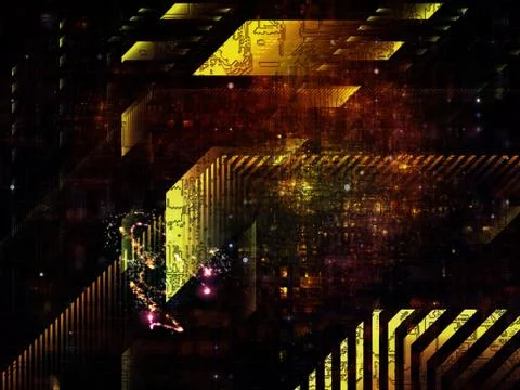 Technological Grunge Texture. Stock Illustration