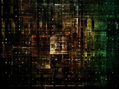Technological Grunge Texture. Illustrazione stock