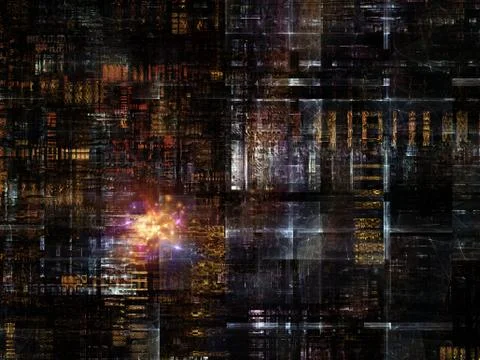 Technological Grunge Texture. Stock Illustration