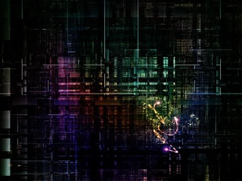 Technological Grunge Texture. Stock Illustration