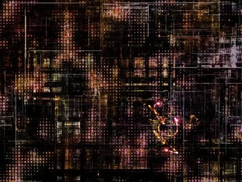 Technological Grunge Texture. Stock Illustration