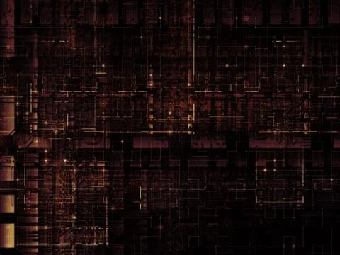 Technological Grunge Texture. Illustrazione stock
