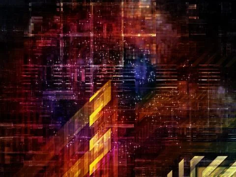 Technological Grunge Texture. Stock Illustration