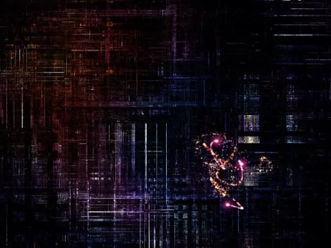 Technological Grunge Texture. Stock-Illustration