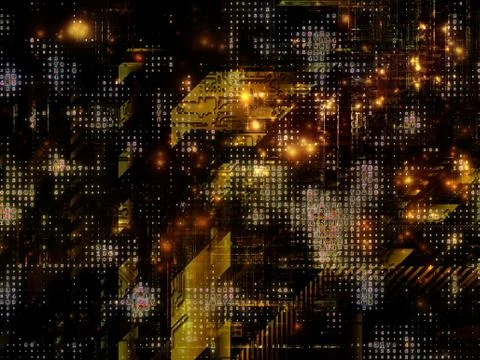 Technological Grunge Texture. 스톡 일러스트