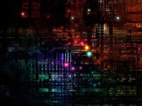 Technological Grunge Texture. Illustrazione stock