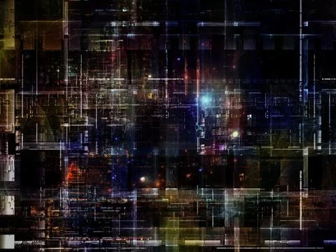 Technological Grunge Texture. Stock Illustration