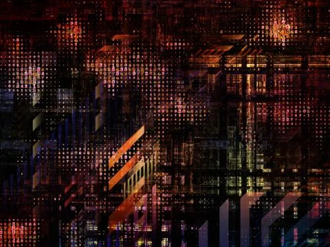 Technological Grunge Texture. Stock Illustration