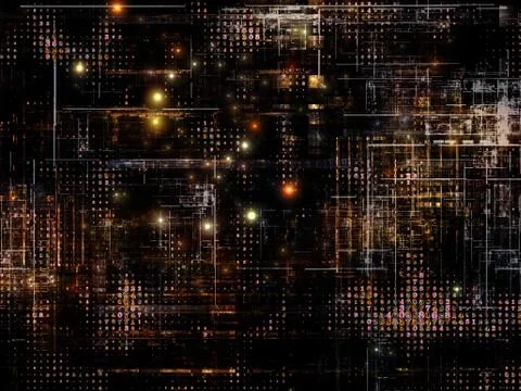 Technological Grunge Texture. Stock-Illustration