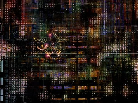 Technological Grunge Texture. イラスト素材