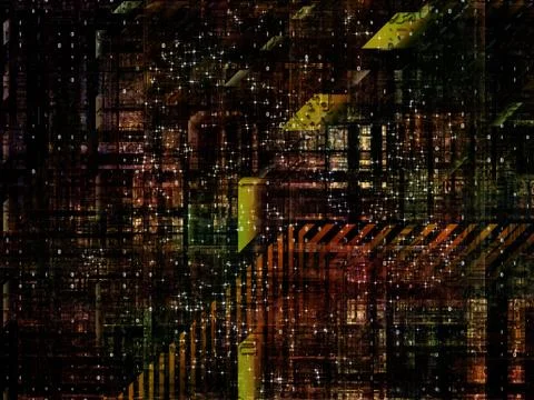 Technological Grunge Texture. Illustrazione stock