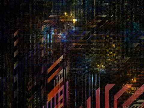 Technological Grunge Texture. Illustrazione stock